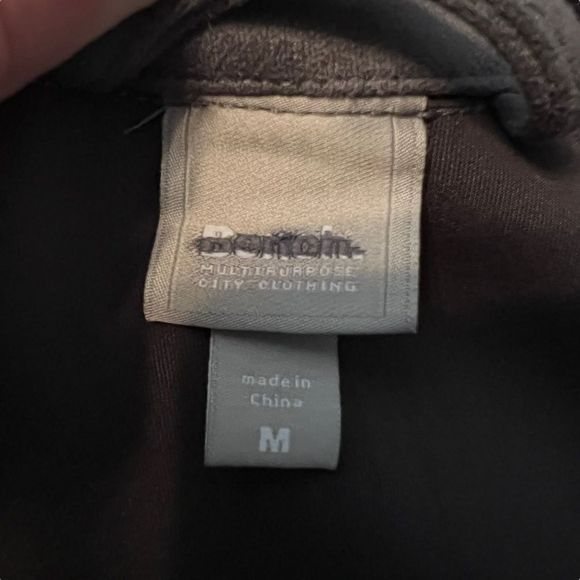 Bench jacket Alcantara Zip Up Biker Gray Size Medium - Picture 6 of 10